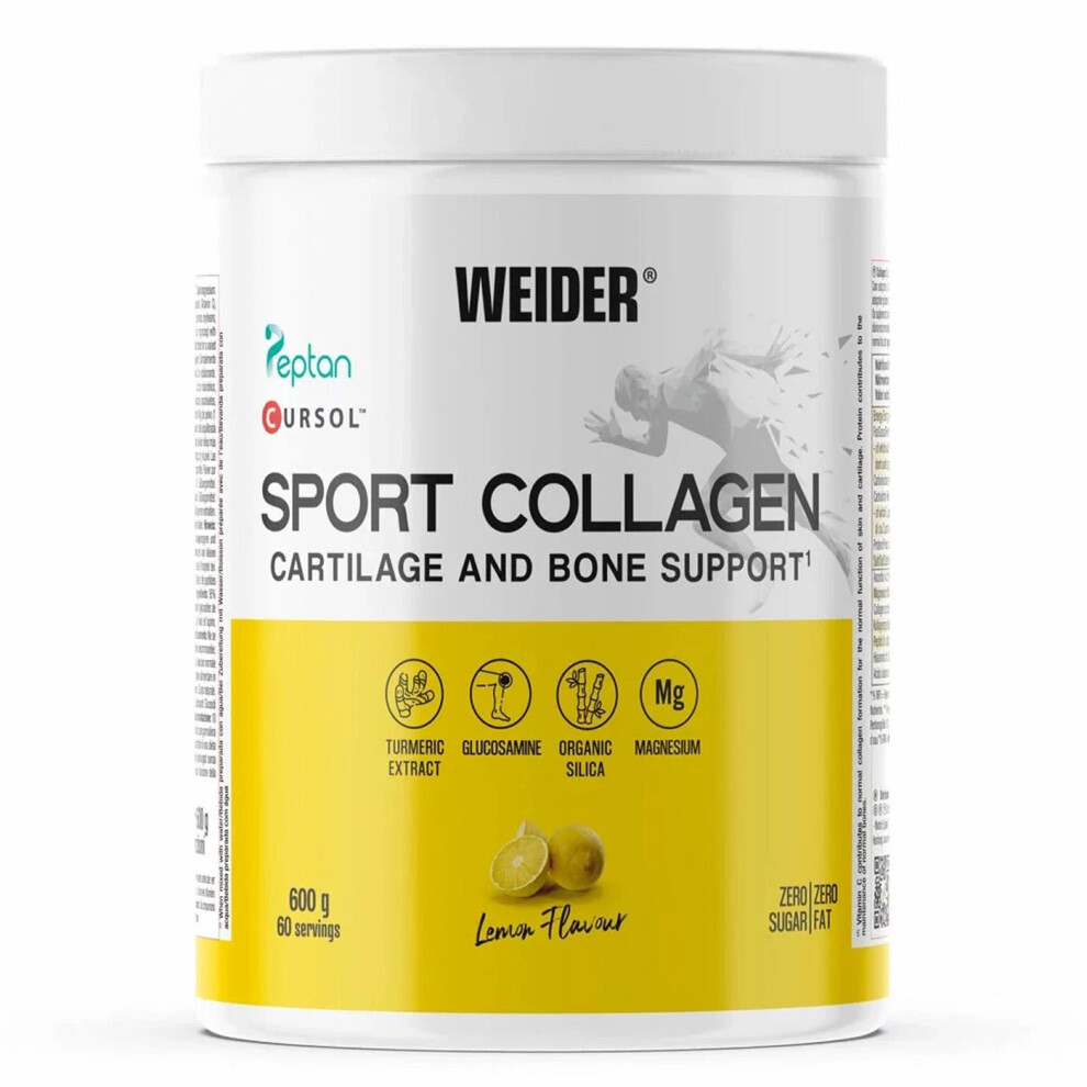 Weider Sport Collagen 600 G Â Lemon Flavour (Cartilage & Bone Support)