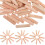 2Pièces Chevilles Bois Flûtées Beige, Assemblage Stable Sûr 2