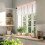 Cortinas Dreamy Peach de 42x18 polegadas, com degradê rosa/branco e bolso para varão, filtram a luz e são compatíveis com varões padrão. 3