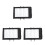 3Pcs Durable Outdoor Map Bag Waterproof Stationery Pouch with Strap 4