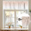 Dreamy Peach Valance 60x18in, Ροζ/Λευκό Ντεγκραντέ, Θήκη για Καλάμι, Φιλτράρισμα Φωτός – 7