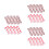168Pièces Décorations Papier Rouge Pour Sucettes D'enfants 3