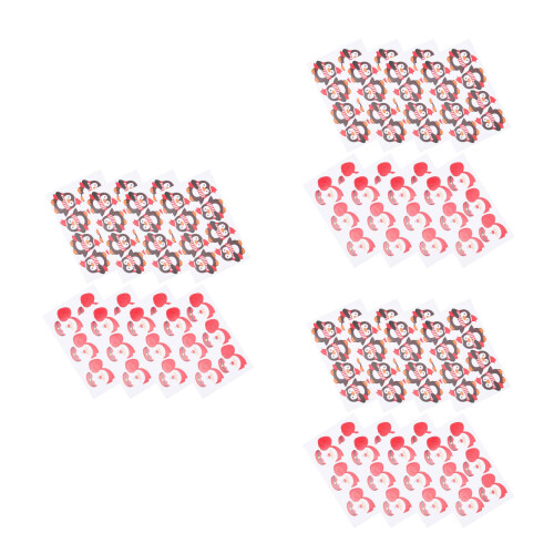 168Pièces Décorations Papier Rouge Pour Sucettes D'enfants 2