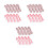 168Pièces Décorations Papier Rouge Pour Sucettes D'enfants 7