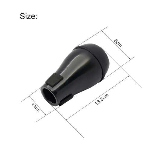4Pièces Accessoire Trombone ABS Noire Sourdine Ténor 1