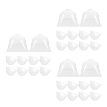 30Pcs Clear Plant Nursery Dome Cloche with Airflow Vent for Garden Use
