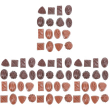 64Pcs Bright Colored Desktop Chocolate Models for Kids Educational Use