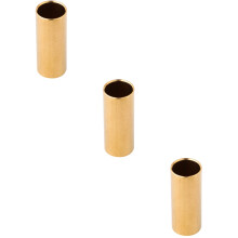 3Pcs Metal Guitar Slide Brass Bottleneck Golden for Guitar Players