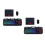 2Sets Gaming Keyboard Mouse Set Metaalpaneel Rgb Zwart 10