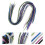 32Pairs Shiny Metallic Flat Shoelaces Assorted Color Flat Shoe Strings 5