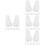 24Paren Witte Babyvoetmodellen Plastic Voor Display Van Sandalen 7