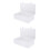 4Pcs Plastic Thread Spools Storage Containers Clamshell Lock Design 5