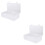 4Pcs Plastic Thread Spools Storage Containers Clamshell Lock Design 6