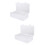 4Pcs Plastic Thread Spools Storage Containers Clamshell Lock Design 7
