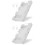 2Pcs Small White Phone Lock Box with Keys ABS Cell Phone Jail 4