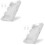 2Pcs Small White Phone Lock Box with Keys ABS Cell Phone Jail 5