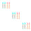 12Pcs Multi Color Three Layer Eraser Pencil Sticks Recyclable Non-PVC 8