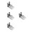 4St Aluminium En Plastic Blind Montageset 4