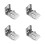 4St Aluminium En Plastic Blind Montageset 6
