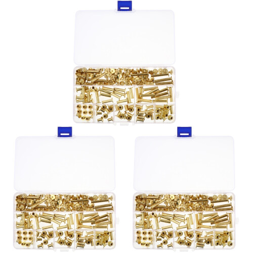 3Ensembles Kit Vis M5 Dorées Pour , Cuir Et Artisanat 2