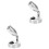 2Pcs Silver Cabin Reading Lights Marine Boat Adjustable Brightness 3