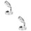 2Pcs Silver Cabin Reading Lights Marine Boat Adjustable Brightness 6