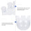 2Pcs Transparent Glass Three-Necked Boiling Flask Laboratory Container 7