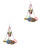 2Sets Hanging Bird Hammock Sturdy Parakeet Climbing Perch 5