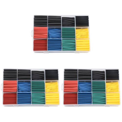 1590Pcs Heat Shrink Cable Tube Assorted Color Durable Electrical Wrap 2
