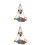2Sets Hanging Bird Hammock Sturdy Parakeet Climbing Perch 7