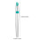 2Pcs Waterproof Eyebrow Pencil Silver Four-Fork for Women Gift 2