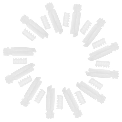 60Sets Universal Fit Vertical Blind Stem Repair Kit White Plastic Tabs 1