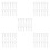 60Sets Universal Fit Vertical Blind Stem Repair Kit White Plastic Tabs 4