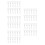 60Sets Universal Fit Vertical Blind Stem Repair Kit White Plastic Tabs 5