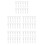 60Sets Universal Fit Vertical Blind Stem Repair Kit White Plastic Tabs 6