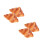 4Pcs PU Artificial Croissant Rolls Brown Realistic Food Model Props 6