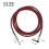 5St Professionele Donkerrode Gitaar Kabels Nylon 2