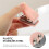 5Pcs Durable Pink Office Stapler Small Portable Stapler for Students 4