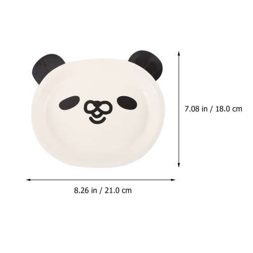 48Pcs Panda Shape Paper Cartoon for Party 1