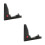 2Pcs Folding Black Guitar Stand Durable Plastic Bass Support Rack 9