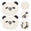 48Pcs Panda Shape Paper Cartoon for Party 10