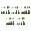 90Pcs Mixed Size Green Mini Trees for Model Craft and Scene Decoration 7