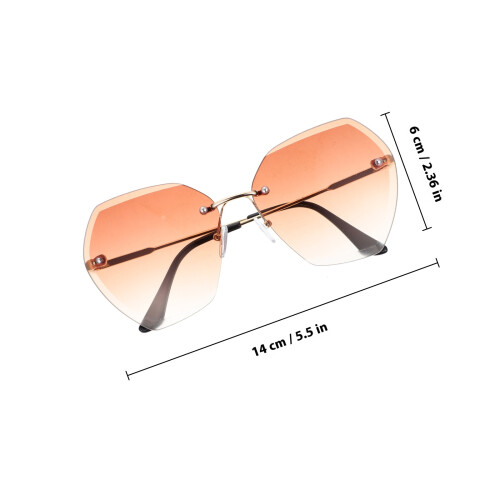 Durable Pc Rimless Party Glasses Assorted Color Outdoor Prop 1
