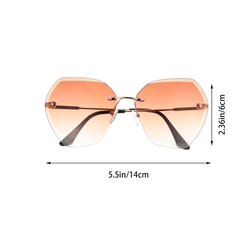 Durable Pc Rimless Party Glasses Assorted Color Outdoor Prop 2