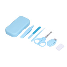 Veilige babyverzorgingsset: duurzame en draagbare babyverzorgingsset voor pasgeborenen, inclusief neusaspirator, nagelknipper, zachte borstel en