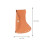 Orange Leather Hatchet Sleeve Protective Case Durable for Camping 2