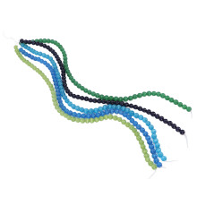 Glatte, glänzende Glasperlen, hochwertiges, facettiertes Glas, ideal für DIY-Bastelarbeiten wie Schmuckherstellung, Kristallarmbänder und