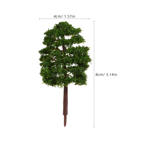 40Pcs Scenery Model Trees in Dark Green for Model Building Decor 1