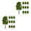 40Pcs Scenery Model Trees in Dark Green for Model Building Decor 9