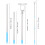 2Pcs Splicing Clothesline Rod Sky-Blue for Home Use 2
